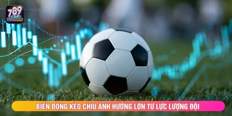 Biến động kèo chịu ảnh hưởng lớn từ lực lượng đội