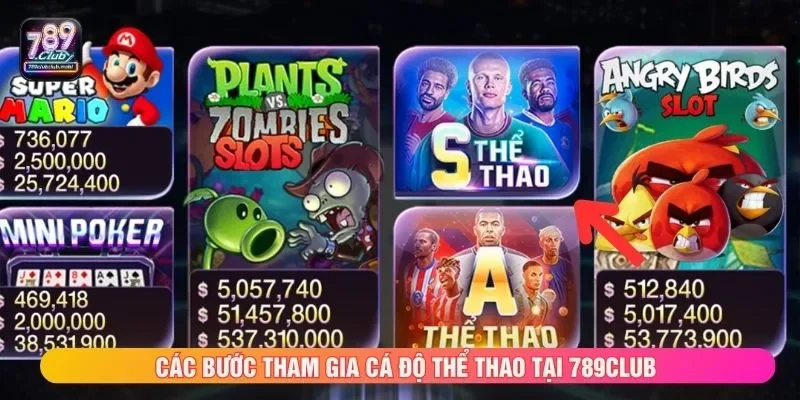 Các bước tham gia cá độ thể thao tại 789CLUB