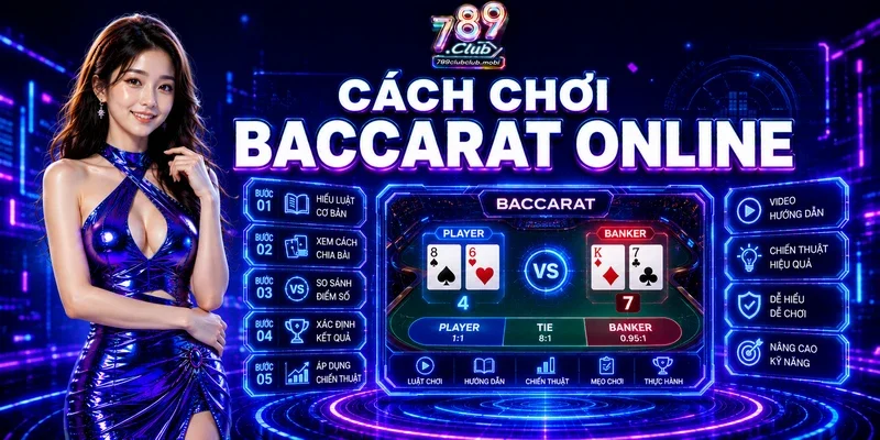 Cách Chơi Baccarat Online Tại 789CLUB Chi Tiết Từ A Đến Z