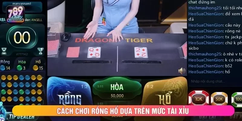 Cách chơi rồng hổ dựa trên mức tài xỉu