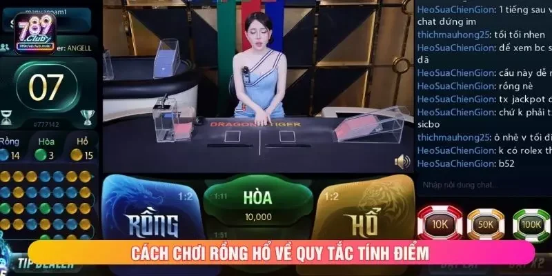 Cách chơi rồng hổ về quy tắc tính điểm