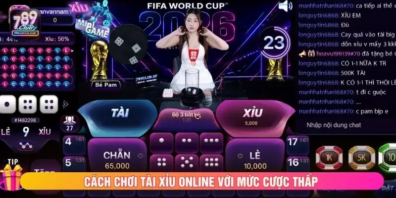 Cách chơi tài xỉu online với mức cược thấp