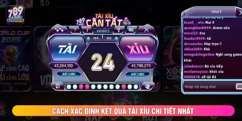 Cách xác định kết quả tài xỉu chi tiết nhất
