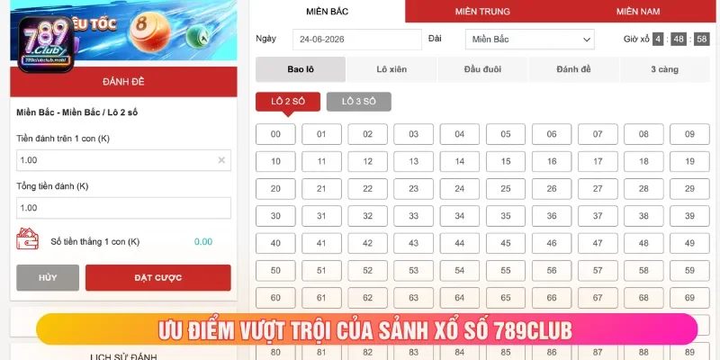 Những điểm cộng của game xổ số 789CLUB