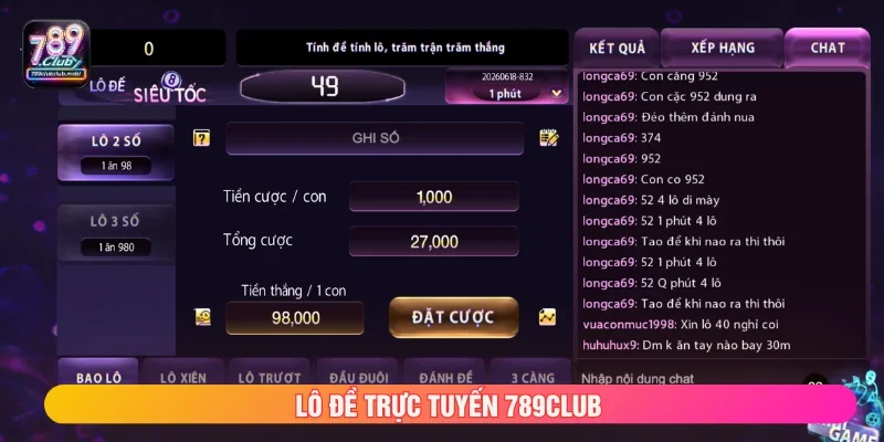 sảnh cược lô đề trực tuyến